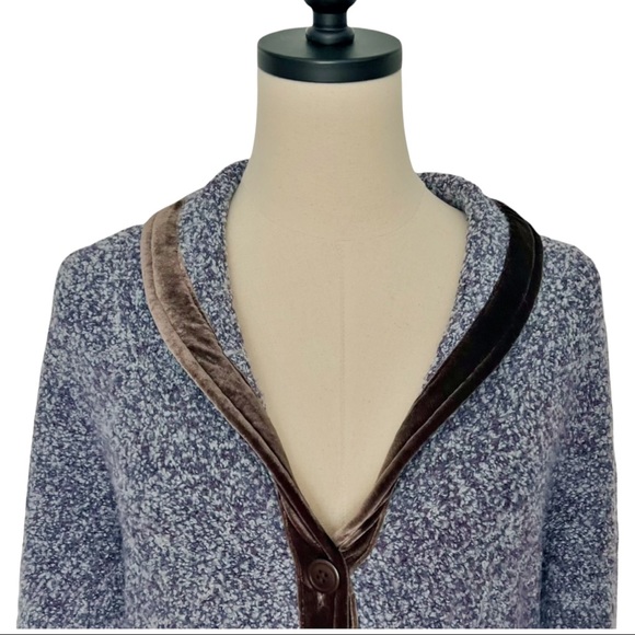 Anthro HWR Monogram Boucle Velvet Touring Jacket - Picture 4 of 7